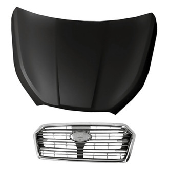 Replacement - 2-Piece (Hood Panel, Grille) (Standard Line)