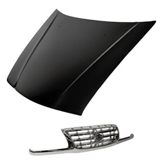 Replacement - 2-Piece (Hood Panel, Grille) (Standard Line)