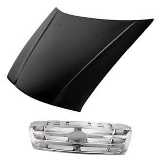 Replacement - 2-Piece (Hood Panel, Grille) (Standard Line)