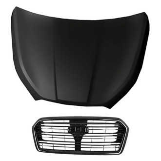 Replacement - 2-Piece (Hood Panel, Grille) (Standard Line)
