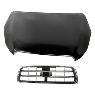 Replacement - 2-Piece (Hood Panel, Grille) (Standard Line)