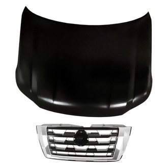 Replacement - 2-Piece (Hood Panel, Grille)