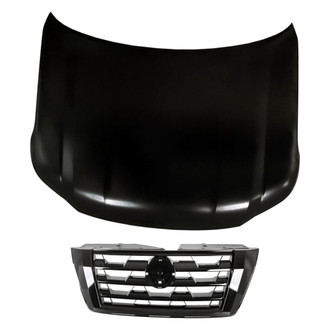 Replacement - 2-Piece (Hood Panel, Grille)