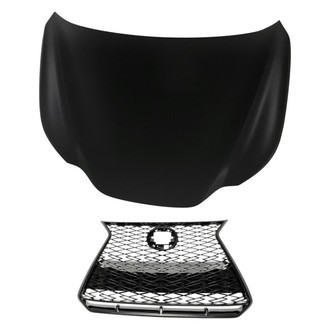 Replacement - 2-Piece (Hood Panel, Grille)