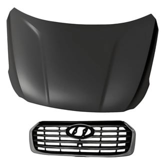 Replacement - 2-Piece (Hood Panel, Grille) (CAPA Certified)