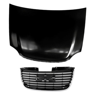 Replacement - 2-Piece (Hood Panel, Grille) (CAPA Certified)