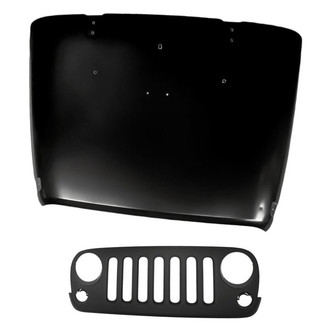 Replacement - 2-Piece (Hood Panel, Grille) (CAPA Certified)