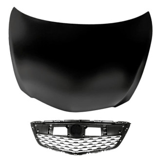 Replacement - 2-Piece (Hood Panel, Grille) (Standard Line)