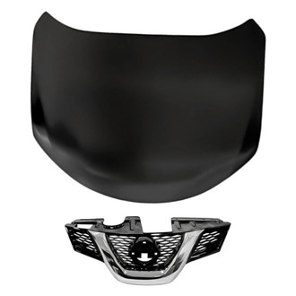 Replacement - 2-Piece (Hood Panel, Grille) (Standard Line)