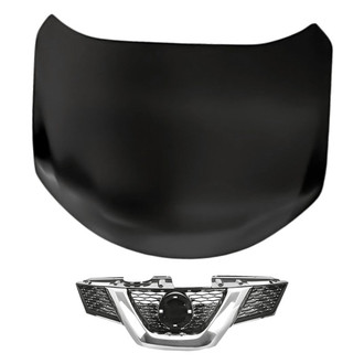 Replacement - 2-Piece (Hood Panel, Grille) (Standard Line)