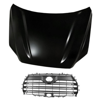 Replacement - 2-Piece (Hood Panel, Grille) (Standard Line)