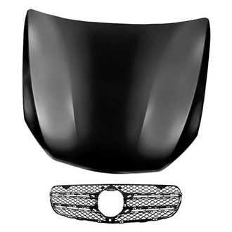 Replacement - 2-Piece (Hood Panel, Grille) (CAPA Certified)