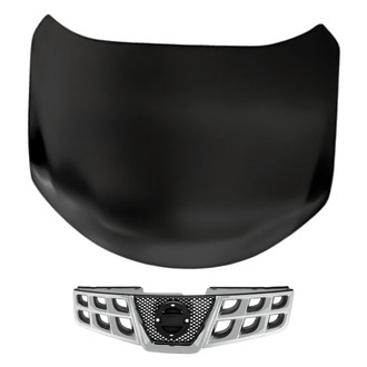 Replacement - 2-Piece (Hood Panel, Grille) (Standard Line)