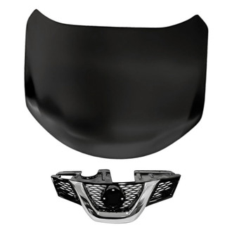 Replacement - 2-Piece (Hood Panel, Grille) (Standard Line)