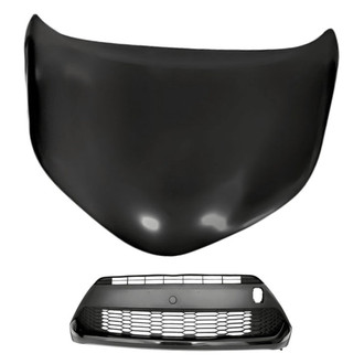 Replacement - 2-Piece (Hood Panel, Grille) (Standard Line)