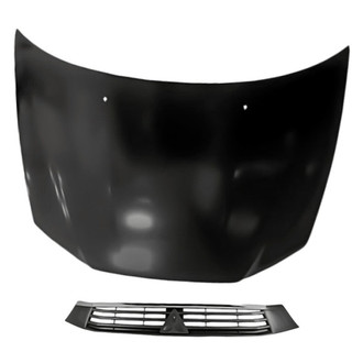 Replacement - 2-Piece (Hood Panel, Grille) (CAPA Certified)