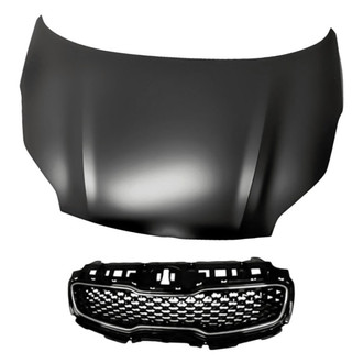 Replacement - 2-Piece (Hood Panel, Grille) (Standard Line)
