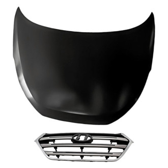 Replacement - 2-Piece (Hood Panel, Grille)