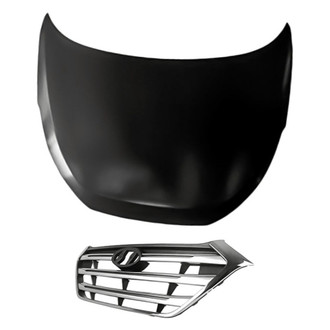 Replacement - 2-Piece (Hood Panel, Grille) (Standard Line)