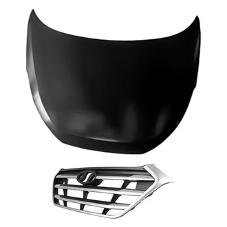 Replacement - 2-Piece (Hood Panel, Grille) (Standard Line)
