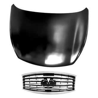 Replacement - 2-Piece (Hood Panel, Grille) (Standard Line)
