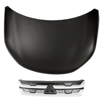 Replacement - 2-Piece (Hood Panel, Grille) (CAPA Certified)