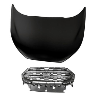 Replacement - 2-Piece (Hood Panel, Grille) (CAPA Certified)