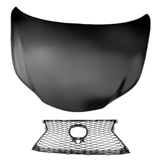 Replacement - 2-Piece (Hood Panel, Grille) (Standard Line)