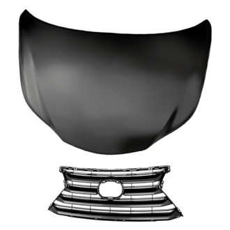 Replacement - 2-Piece (Hood Panel, Grille) (Standard Line)