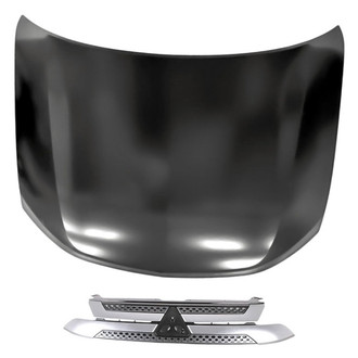 Replacement - 2-Piece (Hood Panel, Grille) (CAPA Certified)