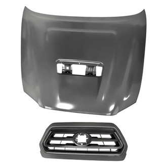 Replacement - 2-Piece (Hood Panel, Grille) (CAPA Certified)