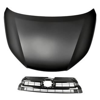 Replacement - 2-Piece (Hood Panel, Grille) (CAPA Certified)