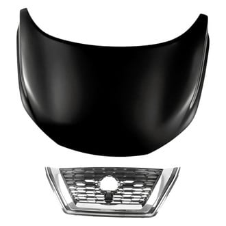 Replacement - 2-Piece (Hood Panel, Grille) (CAPA Certified)