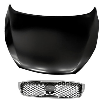 Replacement - 2-Piece (Hood Panel, Grille) (CAPA Certified)
