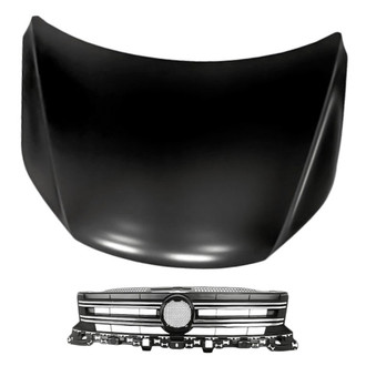 Replacement - 2-Piece (Hood Panel, Grille) (CAPA Certified)