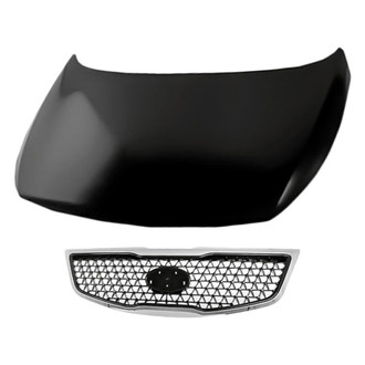 Replacement - 2-Piece (Hood Panel, Grille) (CAPA Certified)