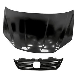 Replacement - 2-Piece (Hood Panel, Grille) (CAPA Certified)