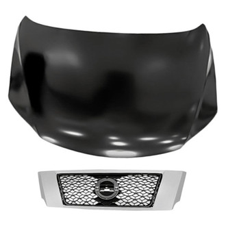 Replacement - 2-Piece (Hood Panel, Grille) (CAPA Certified)