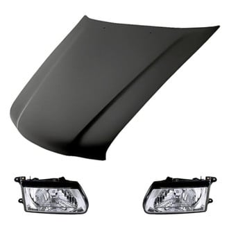 Replacement - 3-Piece Kit (Driver and Passenger Side Headlights, Hood Panel) (Standard Line)