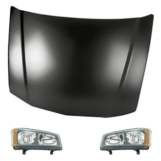 Replacement - 3-Piece Kit (Driver and Passenger Side Headlights, Hood Panel)