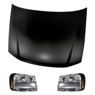 Replacement - 3-Piece Kit (Driver and Passenger Side Headlights, Hood Panel) (Standard Line)
