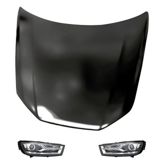 Replacement - 3-Piece Kit (Driver and Passenger Side Headlights, Hood Panel)