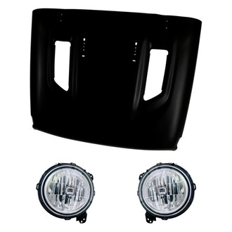 Replacement - 3-Piece Kit (Driver and Passenger Side Headlights, Hood Panel)