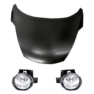 Replacement - 3-Piece Kit (Driver and Passenger Side Headlights, Hood Panel)