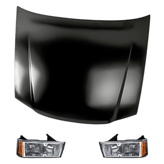 Replacement - 3-Piece Kit (Driver and Passenger Side Headlights, Hood Panel)