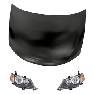 Replacement - 3-Piece Kit (Driver and Passenger Side Headlights, Hood Panel)