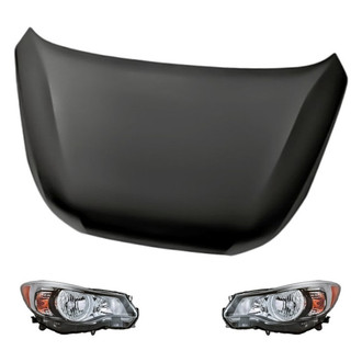 Replacement - 3-Piece Kit (Driver and Passenger Side Headlights, Hood Panel)