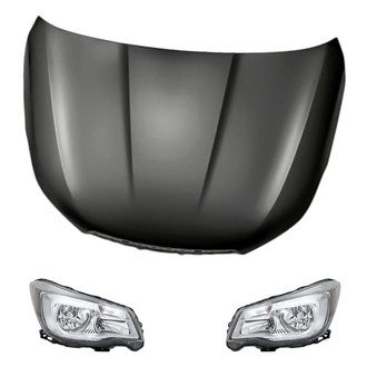 Replacement - 3-Piece Kit (Driver and Passenger Side Headlights, Hood Panel)