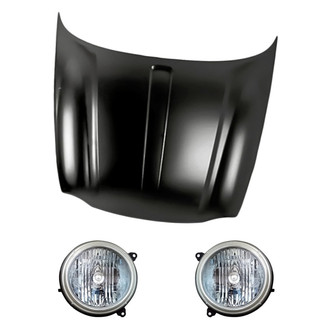 Replacement - 3-Piece Kit (Driver and Passenger Side Headlights, Hood Panel)
