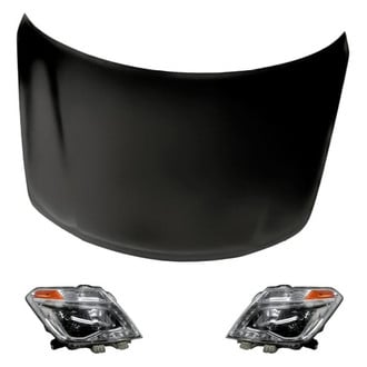 Replacement - 3-Piece Kit (Driver and Passenger Side Headlights, Hood Panel) (CAPA Certified)
